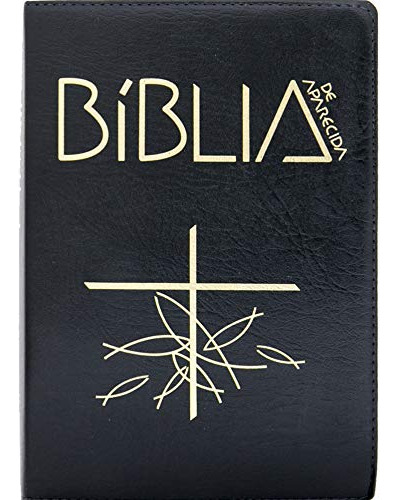 Libro Biblia De Aparecida Letra Grande Marrom De Editora San
