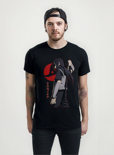 Playera Itachi Uchiha Mangekyou Sharingan Naruto Shippuden