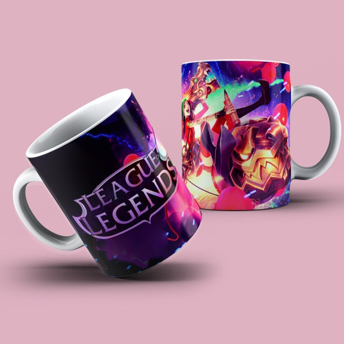 Imagem 2 de 2 de Caneca League Of Legends - Jinx Fogos De Artifício - 325ml