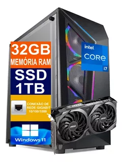 Pc Gamer Cpu I7 12700kf / Ssd 1tb / 32gb Ddr4 / Rtx 3060 8gb