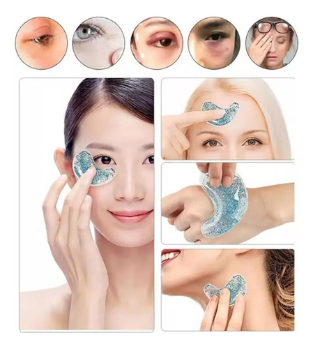 Parches Mascarillas Para Ojeras Gel Relaja Reutilizable