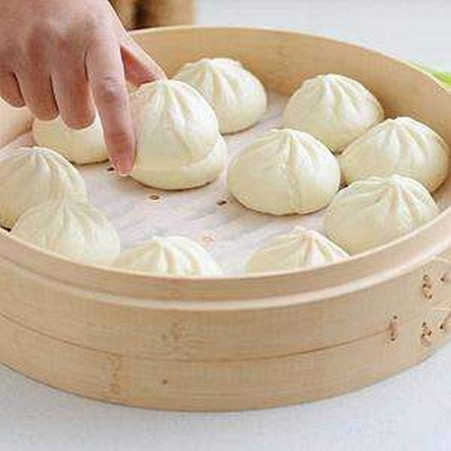 Japanbusiness-cocina Asiática Vapor De Bambú, 12 Pulgadas