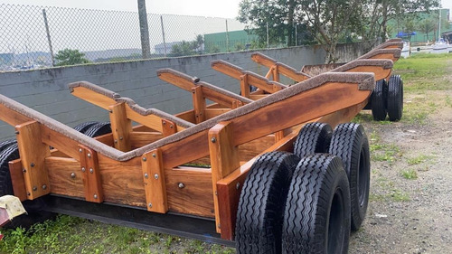 Imagem 5 de 14 de Carreta Pier 4 Eixos Para Barcos De Até 65 Pés, Pneus Novos.