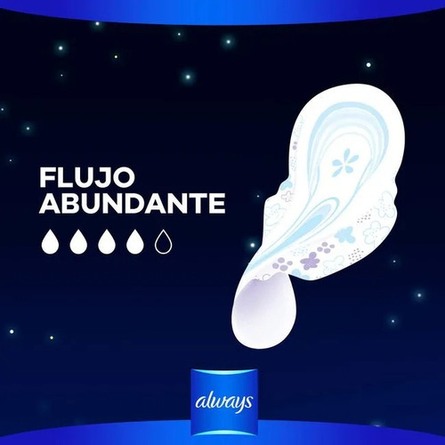 Always Toall Femen Noche Seca Bl Pl 24un