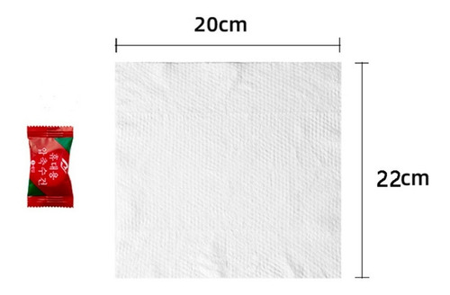 Imagen 3 de 9 de Toalla Comprimida Pastilla Compacta Rojo Limpieza 10pzs