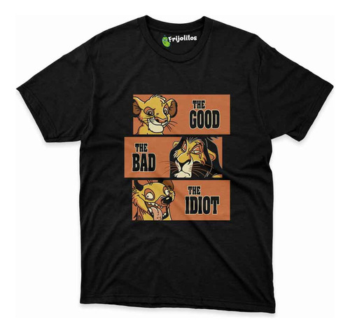Playera The Goog, Te Bad & Idiot Simba, Scar & Hiena