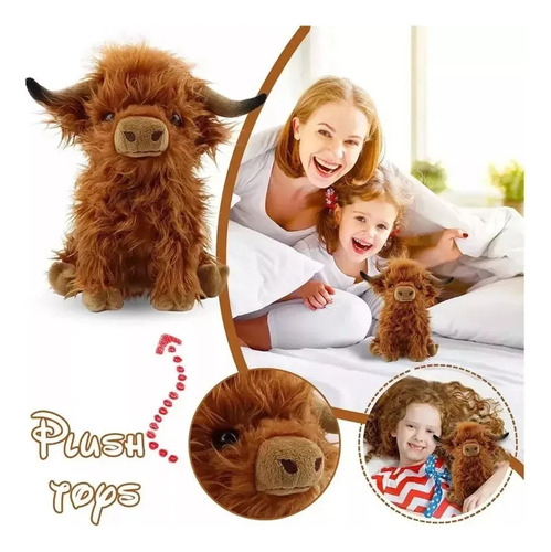 Simpática Vaca Peluda Juguetes De Peluche 2025