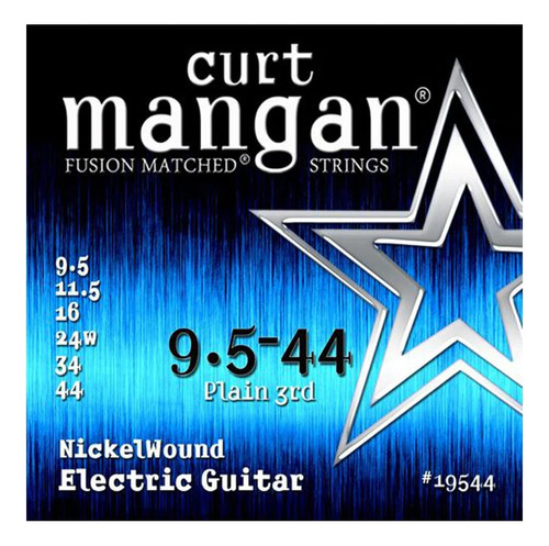 Curt Mangan Fusion Emparejado Niquel Bobinado Cuerda (9,5