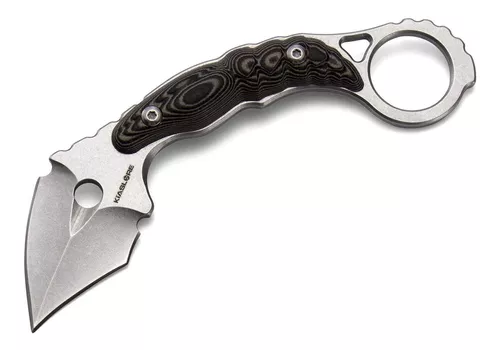  KIASLORE Karambit Cuchillo de supervivencia al aire libre,  cuchillo de dientes de doble filo, cuchillo de hoja fija, cuchillo de  supervivencia para campamento, cuchillos de caza, herramientas EDC, cuchillo  táctico con