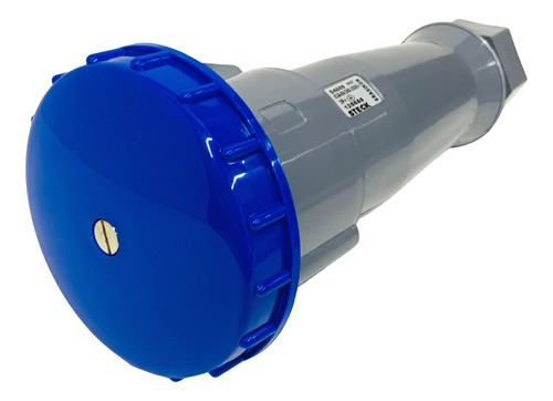 Acoplamento Brasikon 3p+t 63a 200/250v 9h Ip67 S4559 Steck Cor Azul