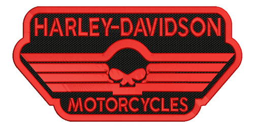 Harley Davidson Motorcycles Escudo Rojo Parche Bordado 