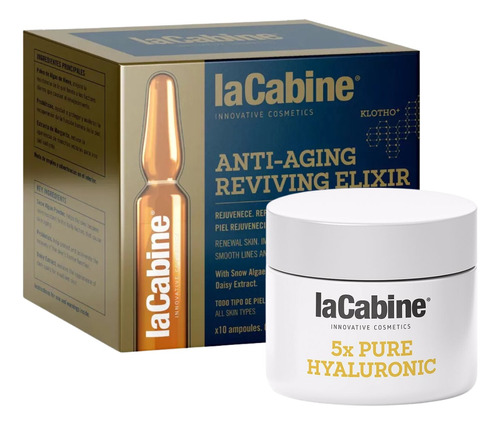 Kit Skin Care Crema Acido Hialuronico Antiedad Lacabine 50ml