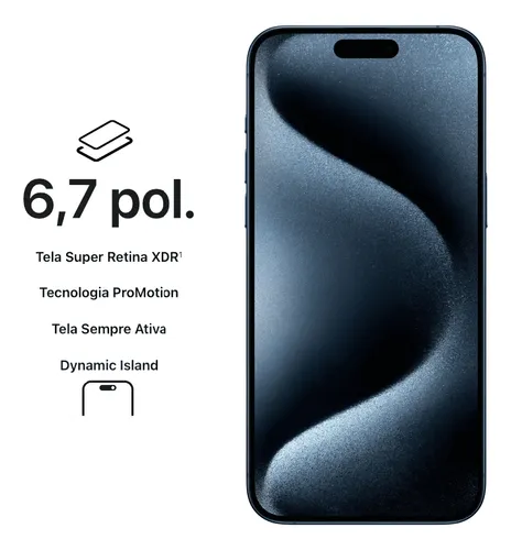 Iphone 15 Pro Max 5g Azul (256g) Original Desconto Exclusivo (Novo