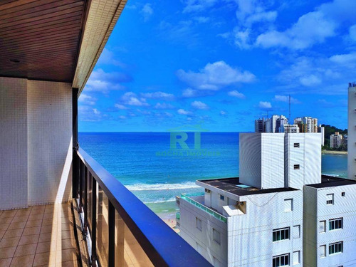 Imagem 1 de 26 de Apartamento Frente Mar, 3 Dormitórios, Sendo 1 Suíte E 1 Reversível, 1 Vaga, Piscina, Churrasqueira, Astúrias, Guarujá. - Ap0752