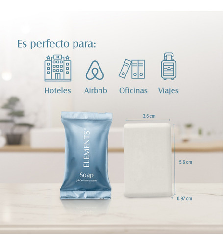 Caja De Jabón Corporal Jypesa Elements 20g 240pzs Amenidades