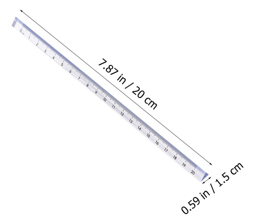 Regla Triangular Transparente Con Forma De Triángulo, 10 Uni
