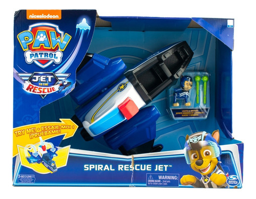 Paw Patrol Jet De Rescate Espiral Luz Sonido Spin Master Cd