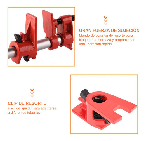 Kit De Prensas De Tubos Sergeant 3/4 Para Carpintería, 1 Uni