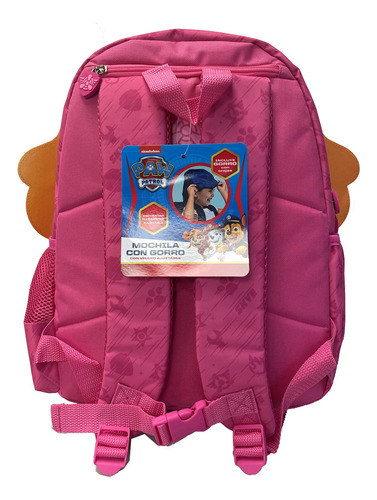 Mochila Paw Patrol Skye Con Capucha 3d Para Niñas