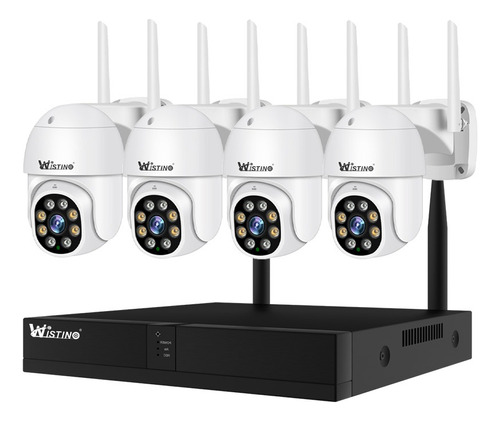 Kit Cctv Sistema Inalámbrico 6mp 4ch Ptz Audio Cctv 8ch Nvr