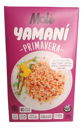 Arroz Yamani Primavera Mole - 100% Vegetal - Kosher