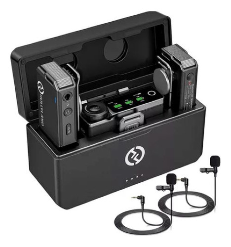 Microfone Lapela Hollyland Lark Max Duplo + 2 Microfones
