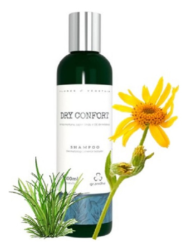 Shampoo Grandha Dry Confort C/2 Combate Caspa Raízes Oleosas