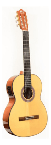 Guitarra Electroacústica Tres Pinos Natural Mod.tpces-0600nt Natural Diestro Ébano