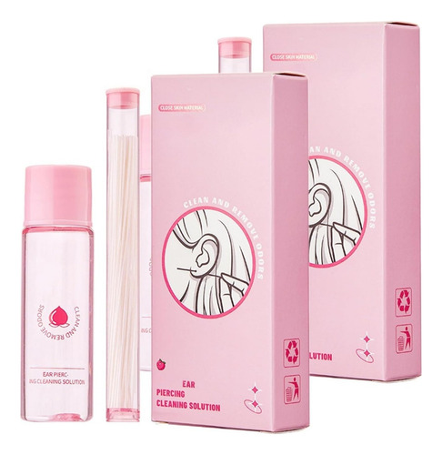 Kit De Fio Dental De Limpeza Para Piercings Nas Orelhas, 60