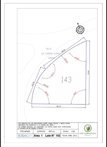 Lote En Venta En Complejo San Sebastian Area 1