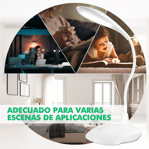 Lámpara Led Ajustable Para Lectura O Escritorio