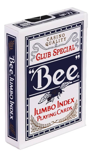 Naipe Bee Indice Jumbo Azul