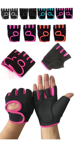 Imagen 1 de 10 de Guantes Neopreno Musculación Pesas Gym Fitness Ciclismo Cs