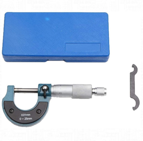Imagen 2 de 3 de Micrometro 0 A 25mm Profesional Mecanico C Criquet + Estuche