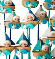 Comprar Souvenirs Nenes Marineros Con Barcos O Pilotos! 6 Pinches!