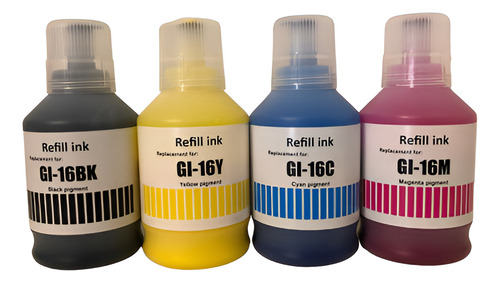 Kit 4 Tintas Genéricas Gi-16 Pigment Maxify Gx 6010 7010