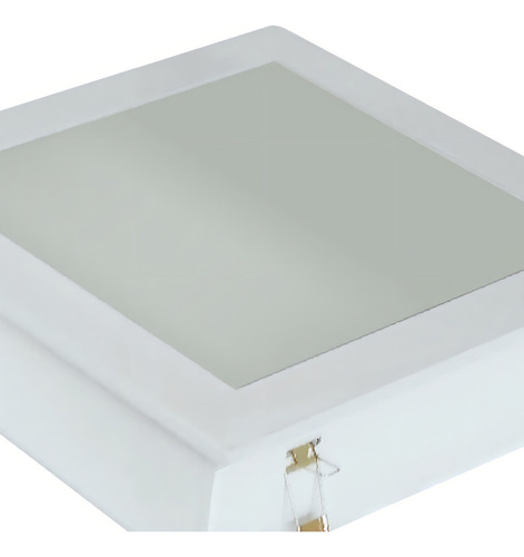 Plafon Embutir Quadrado Vidro Fosco 2 Lampadas Cod5390.25.23