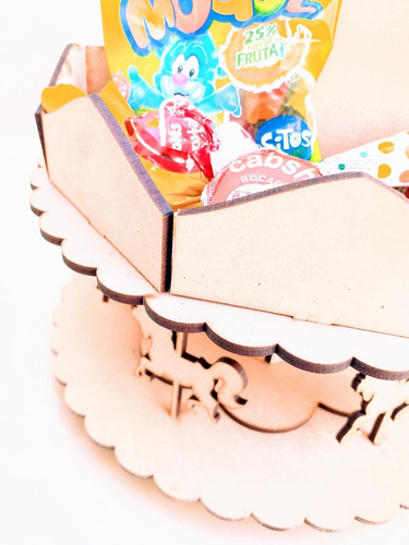 Imagen 4 de 7 de Candy Bar Carrousel Souvenir 20x20x20 - Mdf / Fibrofacil