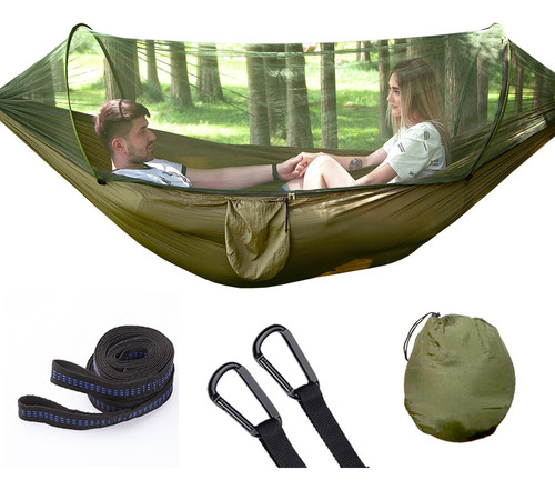 Hamaca Portátil Desplegable Para Acampar Al Aire Libre Con M