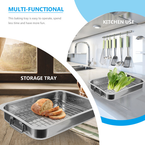 Horno Para Hornear De Acero Inoxidable Con Rejilla De Refrig