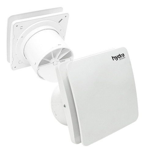Extractor De Aire Hydra Baño Antiretorno Premium Desing 10cm Color Blanco