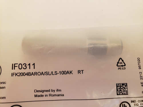Ifm Electronic Ifk2004baroa/sl/ls-100ak Rt Inductive Sen Bbd
