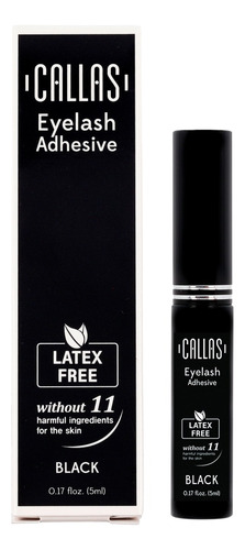 Pegamento De Pestañas Callas - Libre De Látex Color Negro