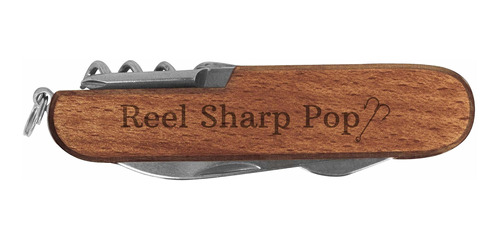 Pop Gifts For Grandpa Real Sharp Fishing Hook Pun Laser