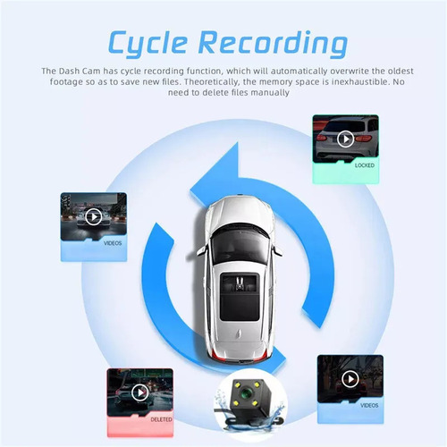 Cámara Para Automóvil Luis 3 1080p Tarjeta De Memoria Dash Cam Cámara De Reversa + 32g Tarjeta De Memoria