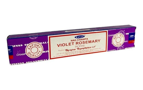 Incenso Alecrim Massala Violet Rosemary Satya Caixa 12 C