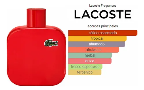 Loción lacoste roja sale