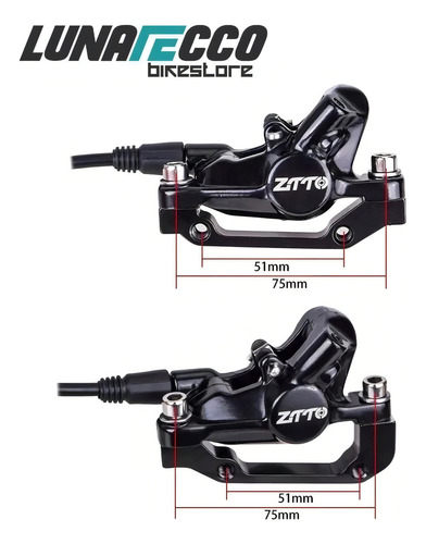 Par De Frenos Hidráulicos Zitto Calidad Para Bicicleta Mtb