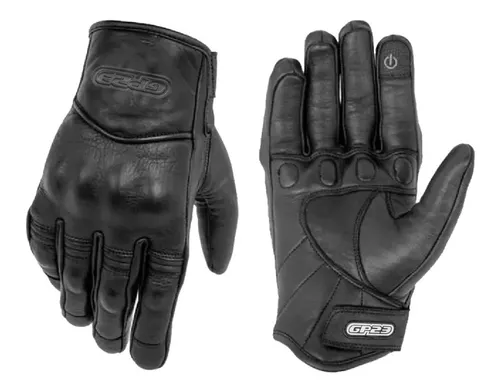 1 par de guantes de cuero de invierno para motocicleta, guantes