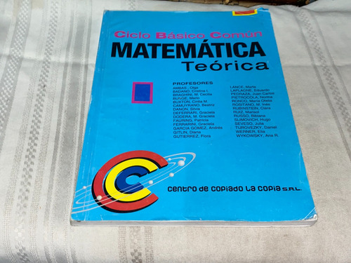 Matematica Teorica Ciclo Basico Comun- Centro Copiado Copia